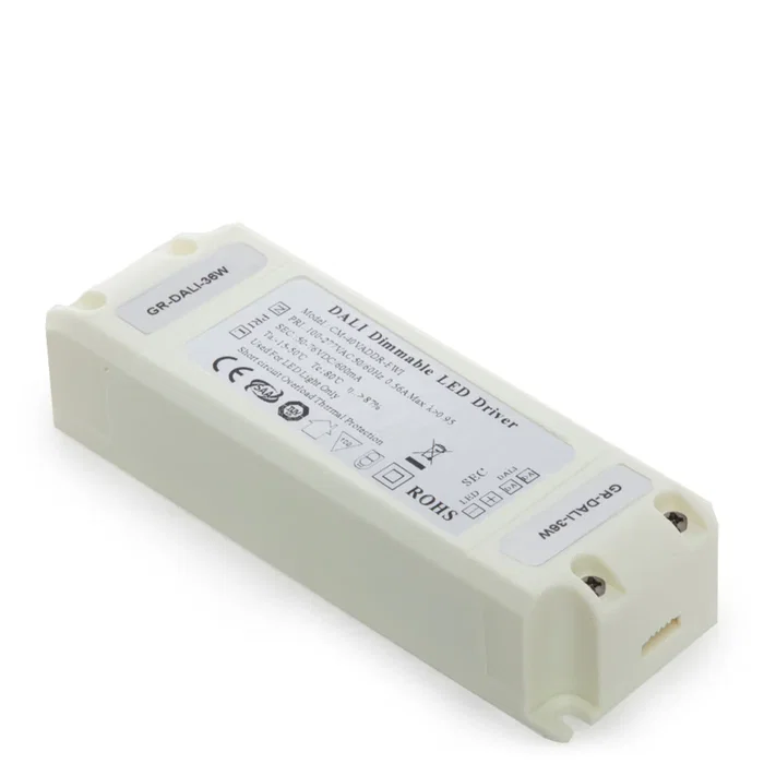 BX3 LIGHT Driver LED DALI CM-36VADDR-EMI, 40W, sortie 50-76V DC 600 mA, constante, classe II, filtrage EMI, pour éclairage professionnel