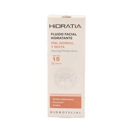 HIDROTELIAL Hidratia Fluido Facial SPF 15 pour peaux normales à mixtes 50ml