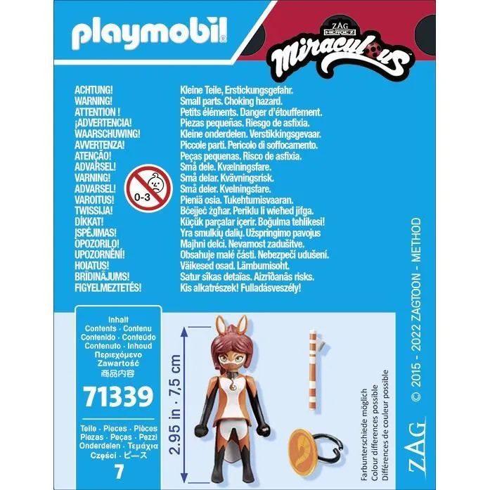 Playmobil 71339 - Figurine Miraculous Rena Rouge - Personnage pour Collection et Jeu d'Imagination - Jouet pour Enfant à partir de 4 ans