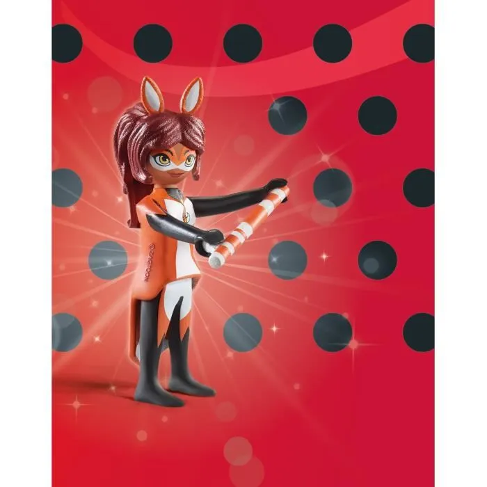 Playmobil 71339 - Figurine Miraculous Rena Rouge - Personnage pour Collection et Jeu d'Imagination - Jouet pour Enfant à partir de 4 ans