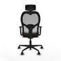 Piqueras y Crespo Chaise de Bureau 1D036N2 Marron Gris