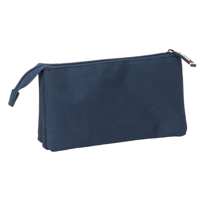 Trousse Fourre-Tout Triple El Ganso Eclipse Blue marine 22 x 12 x 3 cm Trousse Fourre-Tout Triple El Ganso Eclipse Blue marine 22 x 12 x 3 cm