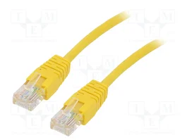 GEMBIRD Câble Ethernet Cat 5e U/UTP Jaune 2m