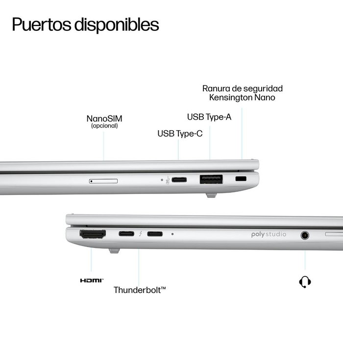 HP EliteBook 8 G1i 14 pouces - Intel Core Ultra 5 236V - 16 Go RAM - 512 Go SSD - Windows 11 Pro