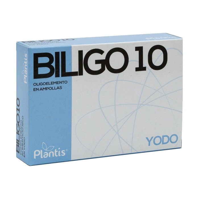 Plantis Biligo 10 (Yodo) 20 ampoules de 2 ml Plantis Biligo 10 (Yodo) 20 ampoules de 2 ml