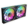 Mars Gaming MF3DPROX2R Kit de ventilateurs ARGB 120 mm x2 avec pales normales et inversées