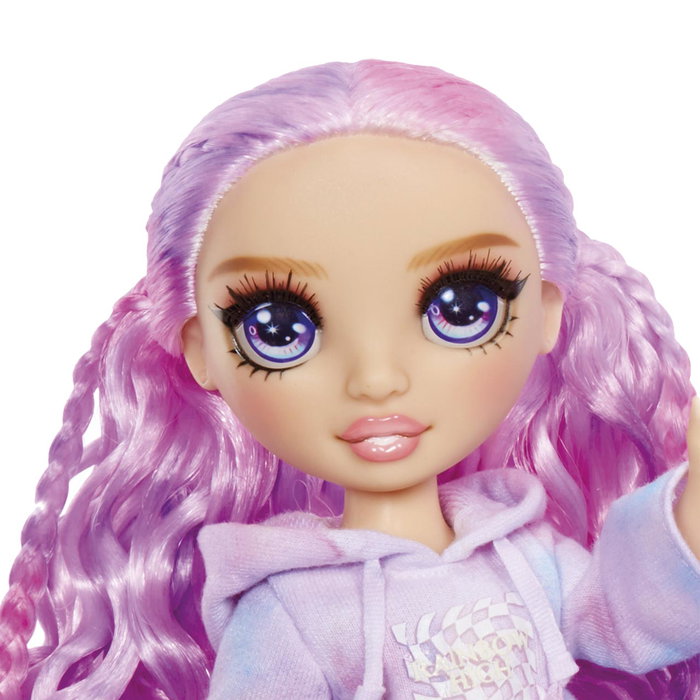 MGA Rainbow High Poupée Color & Create Lavable Tie-Dye avec Poudres, Bandes et Éponge - Ojos Morados 507581