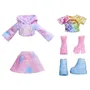 Rainbow High - Water Color - Poupée mannequin de 27cm (Violet) avec 2 tenues et accessoires à personnaliser - Coloriage et effets Tie-Dye - Age 4 ans et plus