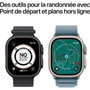Apple Watch Ultra 3 GPS + Cellular - 49mm - Boîtier Black Titanium - Bracelet Black Titanium Milanese Loop - Large