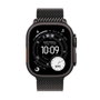 Apple Watch Ultra 3 GPS + Cellular - 49mm - Boîtier Black Titanium - Bracelet Black Titanium Milanese Loop - Large