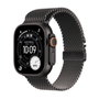 Apple Watch Ultra 3 GPS + Cellular - 49mm - Boîtier Black Titanium - Bracelet Black Titanium Milanese Loop - Large