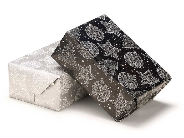 Krist+ Rouleau Papier Cadeau 70 x 200 cm Noël Motifs Surtis (Set de 50)