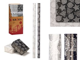 Krist+ Rouleau Papier Cadeau 70 x 200 cm Noël Motifs Surtis (Set de 50)
