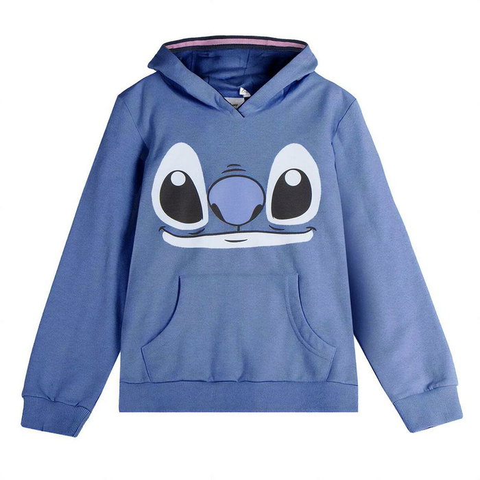 Sweat à capuche enfant Stitch Bleu