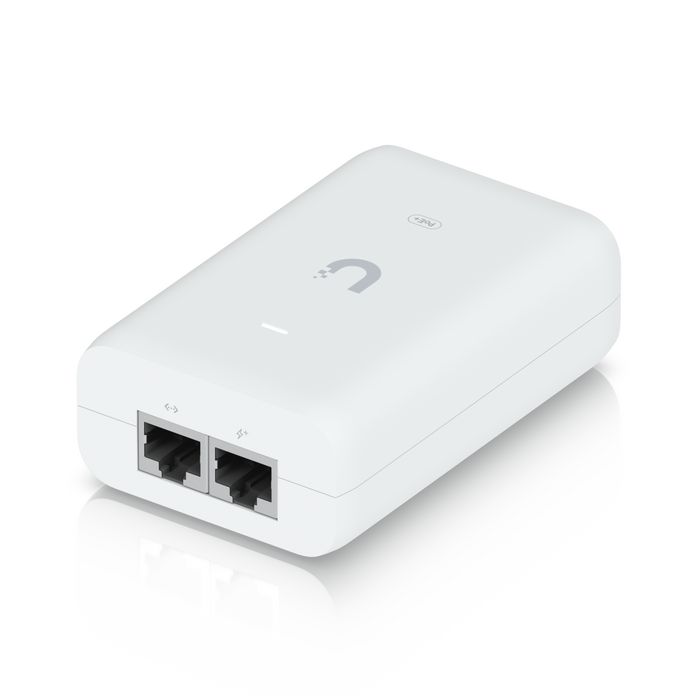 Ubiquiti Adaptateur PoE+ (30W) 48V DC 0.65A 100-240V AC 50/60Hz, Alimentation Secteur avec Protection et Indicateur LED