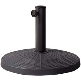 Color Baby Base de parasol en polyrésine 10 kg gris, tube D38/48, dimensions 44.5 x 33 cm