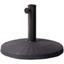 Color Baby Base de parasol en polyrésine 10 kg gris, tube D38/48, dimensions 44.5 x 33 cm
