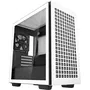 Deepcool Boîtier PC Blanc CH370 - Mini Tour Micro-ATX avec façade mesh, verre trempé latéral, USB 3.0 et support carte graphique réglable