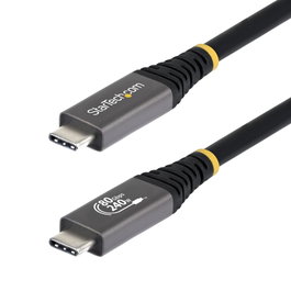 Startechcom USB4 USB-C 80Gbps 240W DisplayPort 2.1 Câble 0.5m pour 8K, Thunderbolt 4