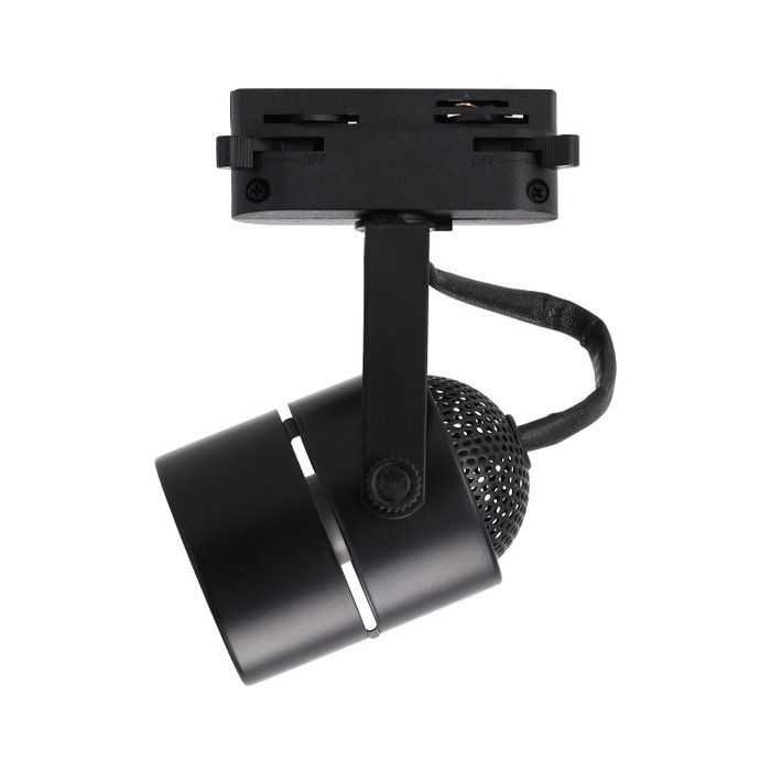 Lumiastra Projecteur de piste GU10 - Finition noire Lumiastra Projecteur de piste GU10 - Finition noire