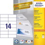 Avery Zweckform - Etiquettes autocollantes 105 x 42.3 mm, reference 3653, format A4, pour impression