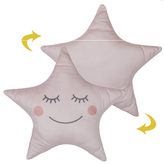Home Deco Kids Cojín Estrella Rosa 44x37 cm