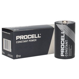 Procell Boîte de 10 piles alcalines industrielles LR20 (D)