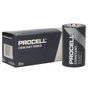 Procell Boîte de 10 piles alcalines industrielles LR20 (D)