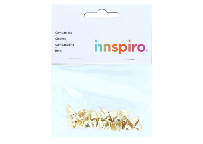 Innspiro Campanillas color oro 12mm, 20 unités