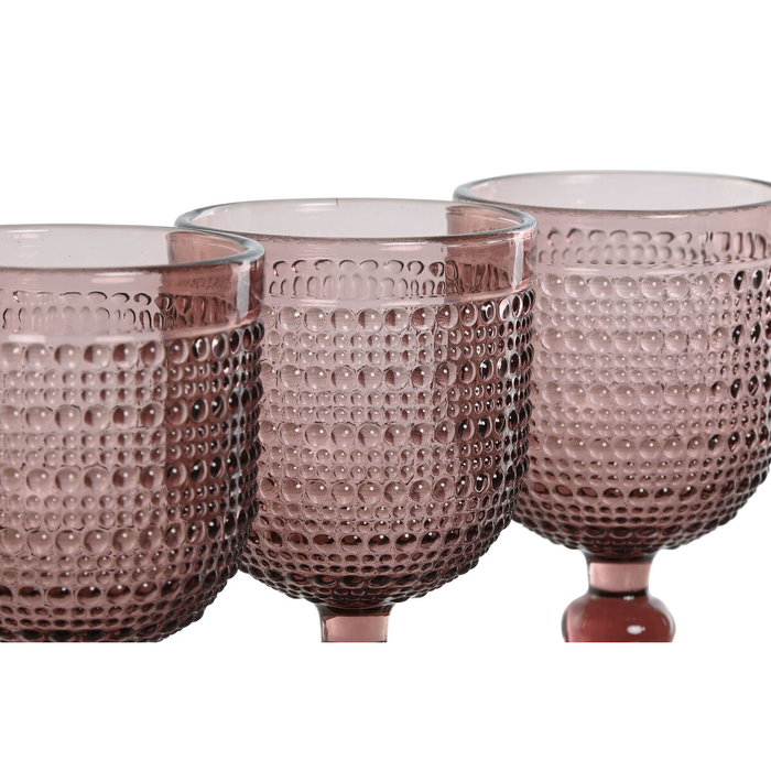 Set de Verres Home ESPRIT Rose Verre 240 ml (6 Unités) Set de Verres Home ESPRIT Rose Verre 240 ml (6 Unités)