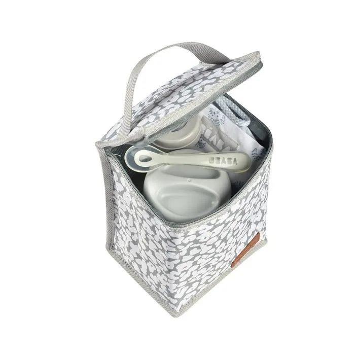 Beaba Pochette repas isotherme cherry blossom Beaba Pochette repas isotherme cherry blossom