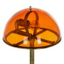 BigBuy Home Lampe de bureau Orange et Doré en Verre et Fer