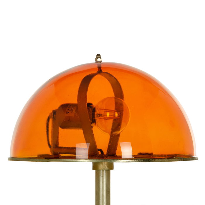 BigBuy Home Lampe de bureau Orange et Doré en Verre et Fer BigBuy Home Lampe de bureau Orange et Doré en Verre et Fer