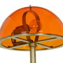 BigBuy Home Lampe de bureau Orange et Doré en Verre et Fer