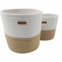 Domiva Panières de rangement Honey Moon en coton tressé