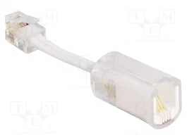 DELOCK Câble téléphonique RJ10, 0,3m, blanc