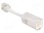 DELOCK Câble téléphonique RJ10, 0,3m, blanc