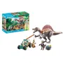 PLAYMOBIL 71820 - Set Dinosaure avec Spinosaure, Chercheur, Véhicule à Grue Pivotante et Accessoires, 60 Pièces, Jeu de Construction pour Enfants Dès 4 Ans
