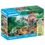 PLAYMOBIL 71820 - Set Dinosaure avec Spinosaure, Chercheur, Véhicule à Grue Pivotante et Accessoires, 60 Pièces, Jeu de Construction pour Enfants Dès 4 Ans