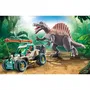 PLAYMOBIL 71820 - Set Dinosaure avec Spinosaure, Chercheur, Véhicule à Grue Pivotante et Accessoires, 60 Pièces, Jeu de Construction pour Enfants Dès 4 Ans