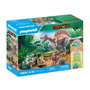 Playmobil 71820 Spinosaure, chercheur et véhicule à grue pivotante
