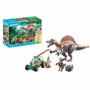 Playmobil 71820 Spinosaure, chercheur et véhicule à grue pivotante
