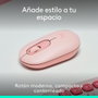 Logitech Souris Sans Fil Pop Mouse Rose - Bluetooth 5.1, Design Ergo, 4 Boutons Personnalisables, 24 Mois d’Autonomie