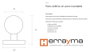 POMO Pomo sphérique fixe en acier inoxydable 85mm pour portes d'entrée (Lot de 2)