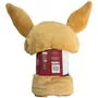 Pokémon - Plaid polaire à capuche 3D Eevee (Évoli) - Cosplay - Doudoune couverture - 120 x 150 cm - Univers Pokémon