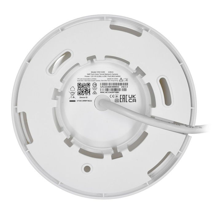 TP-LINK Caméra de surveillance VIGI C430 (2.8mm) - Caméra dôme extérieure IP, 5MP, vision nocturne, détection intelligente, blanche TP-LINK Caméra de surveillance VIGI C430 (2.8mm) - Caméra dôme extérieure IP, 5MP, vision nocturne, détection intelligente, blanche