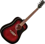 EKO Guitare Électroacoustique Dreadnought Ranger 6 - Rouge Sunburst - Cutaway - Taille Dreadnought