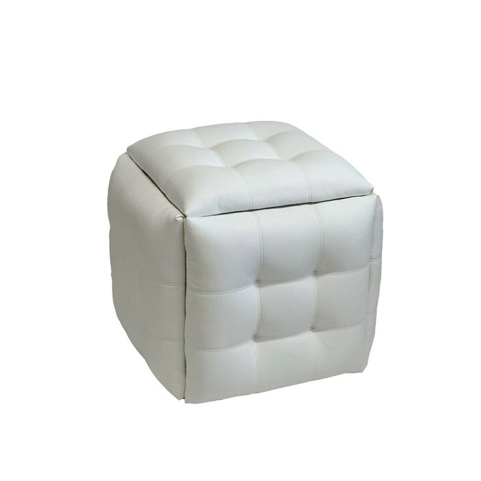 GO GIFT Jeu de tabourets Transformer Blanc Cuir et Acier, 5 Unités