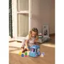Clementoni Bus Stitch Clemmy - Jouet d'éveil sensoriel avec 6 cubes souples à empiler et 2 figurines - Pour bébé dès 6 mois - Motricité fine