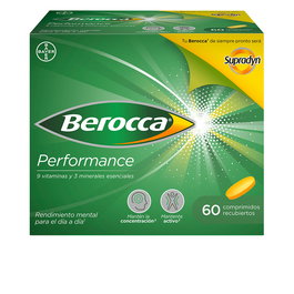 Berocca Performance - 60 comprimés - Complément alimentaire multivitaminé pour la performance mentale et physique, anti-fatigue